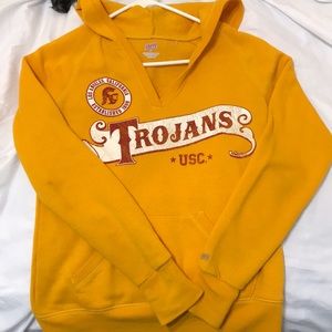 USC Soffe V neck hoodie